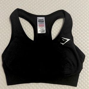 New gymshark sportsbra size small black